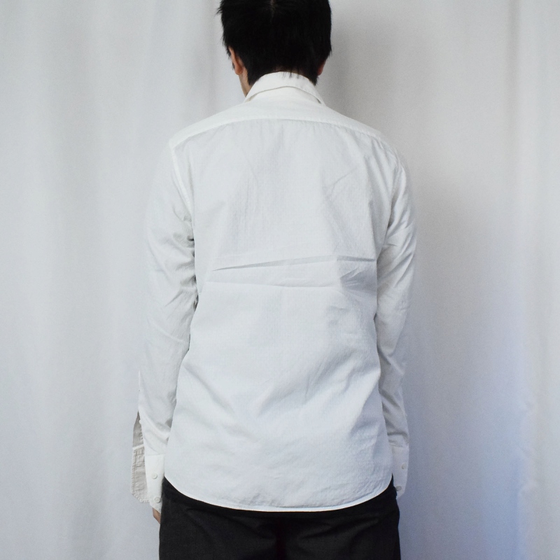 グッチ 白 ホワイト コットンシャツ GGロゴ イタリア製 │ヴィテージ