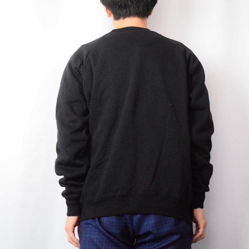 90's Hanes Her Way USA製 無地 ラグランスウェット BLACK XL