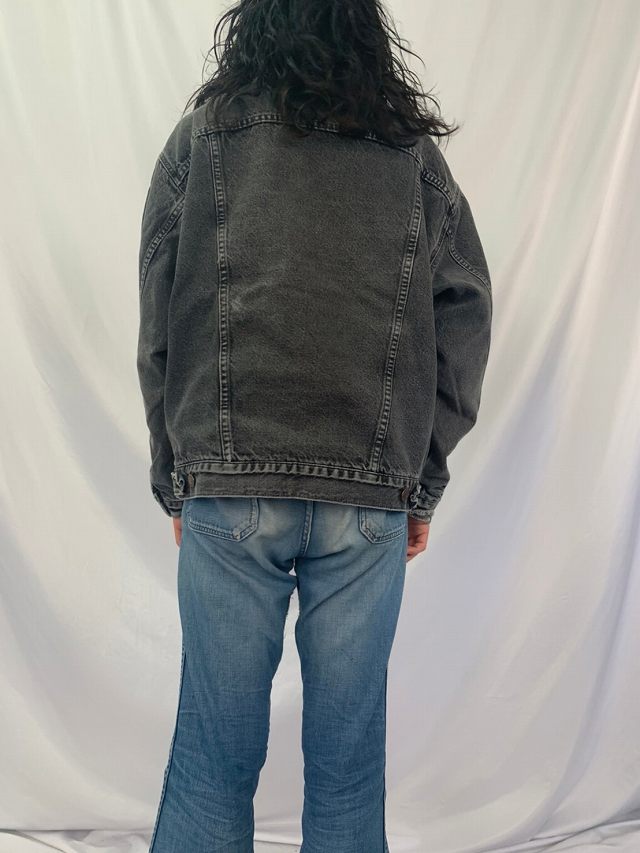 90's Levi's 70427 USA製 ネルライナー ブラックデニムジャケット