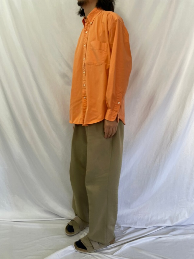 ポロラルフローレン ビッグシャツ オレンジ 長袖 オーバーサイズ ...