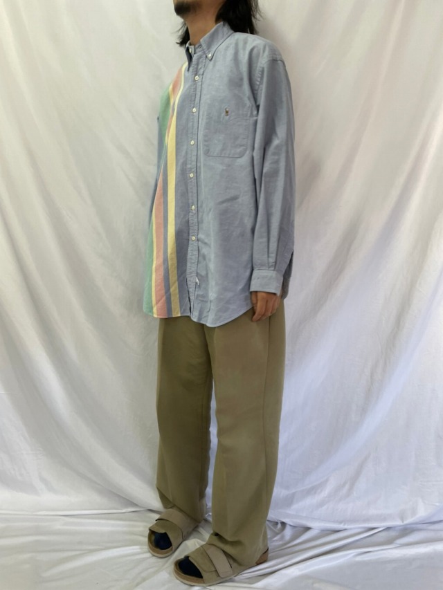 90年代 90s ポロラルフローレン ビッグシャツ 長袖 オーバーサイズ
