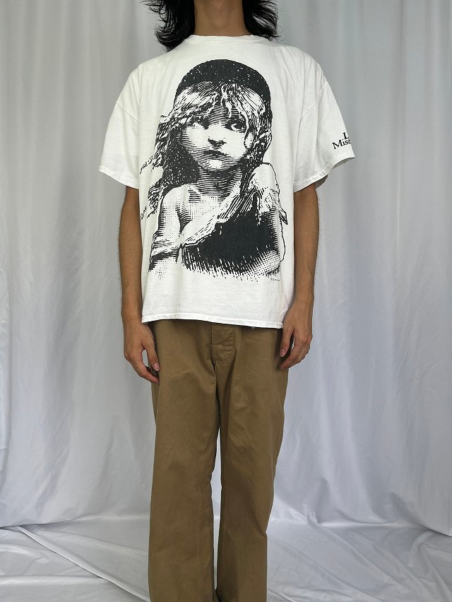 90's Les Miserables ミュージカルプリントTシャツ XL