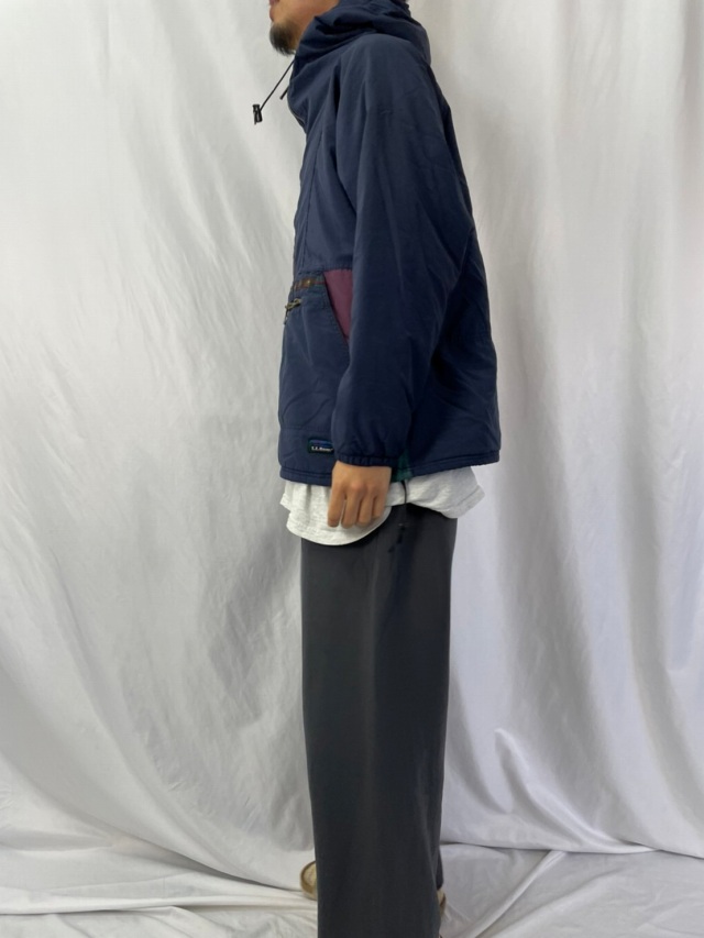 90年代 90s エルエルビーン アメリカ製 プルオーバー ネイビー 紺 