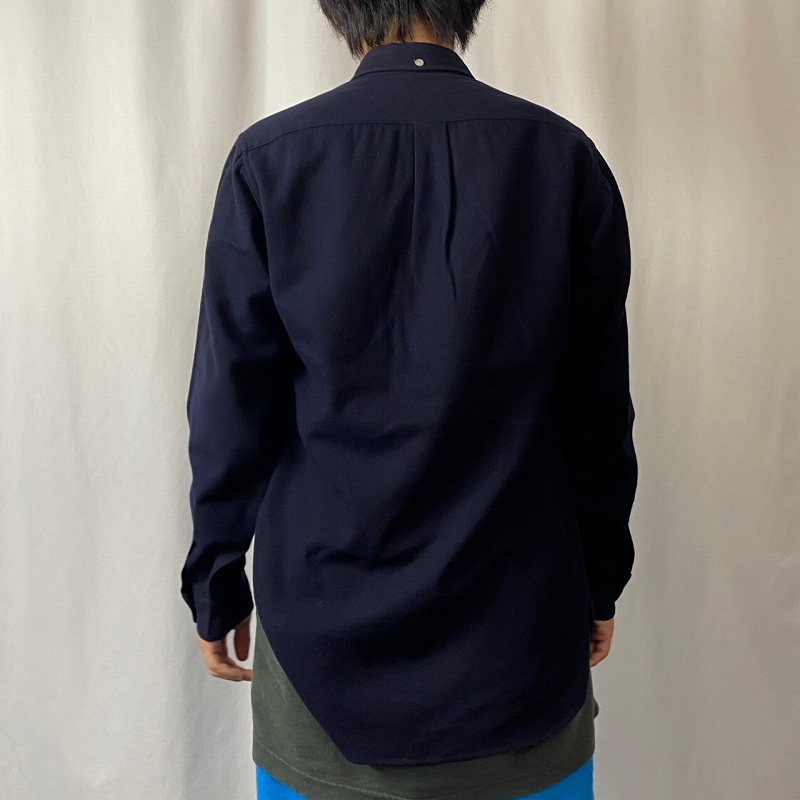 50's PENDLETON ボタンダウンウールシャツ NAVY S