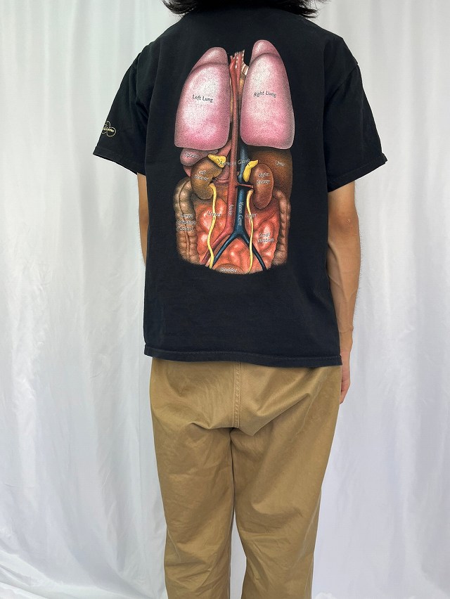 臓器イラストTシャツ L