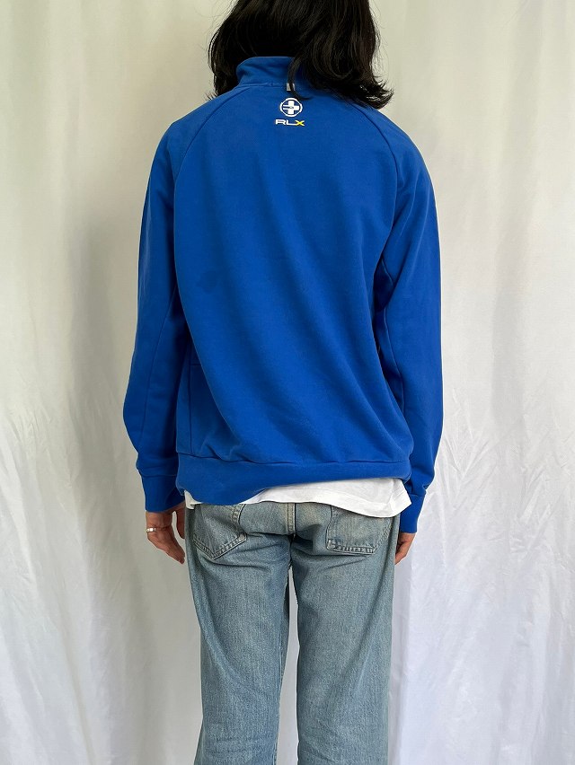 RLX Ralph Lauren ロゴプリント ハーフジップスウェット XL