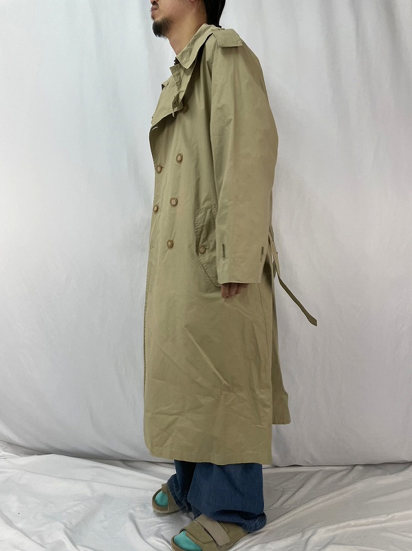 90's POLO Ralph Lauren 一枚袖 コットンポプリントレンチコート XL