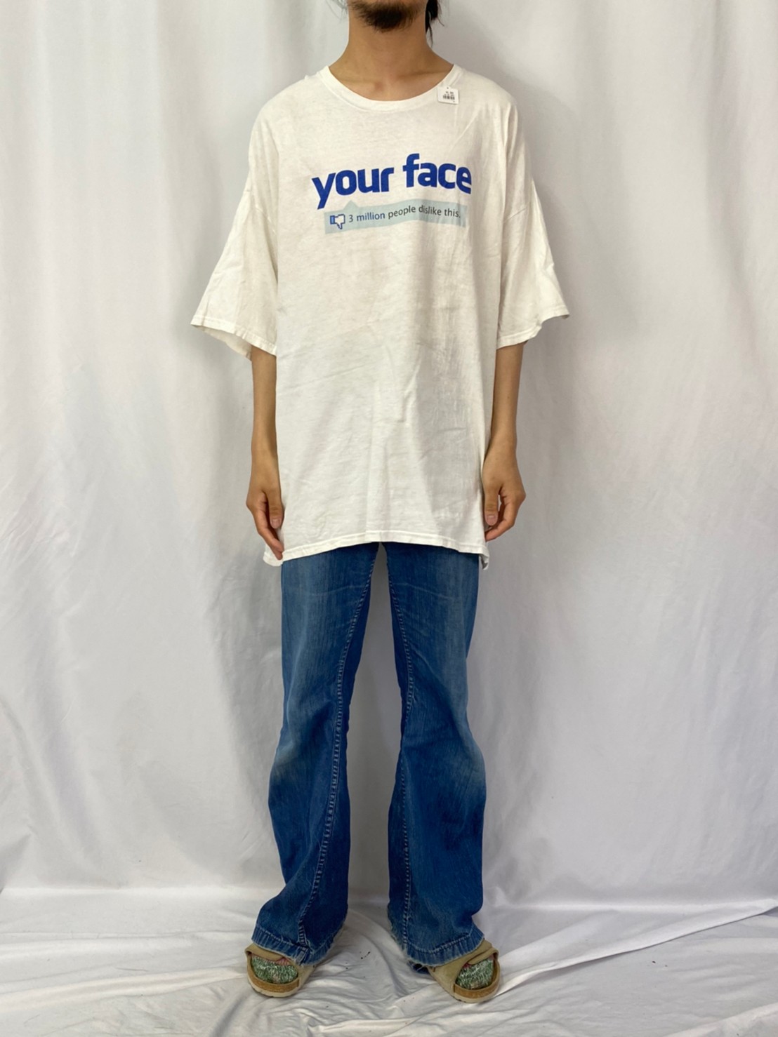 your face パロディプリントTシャツ 3XL