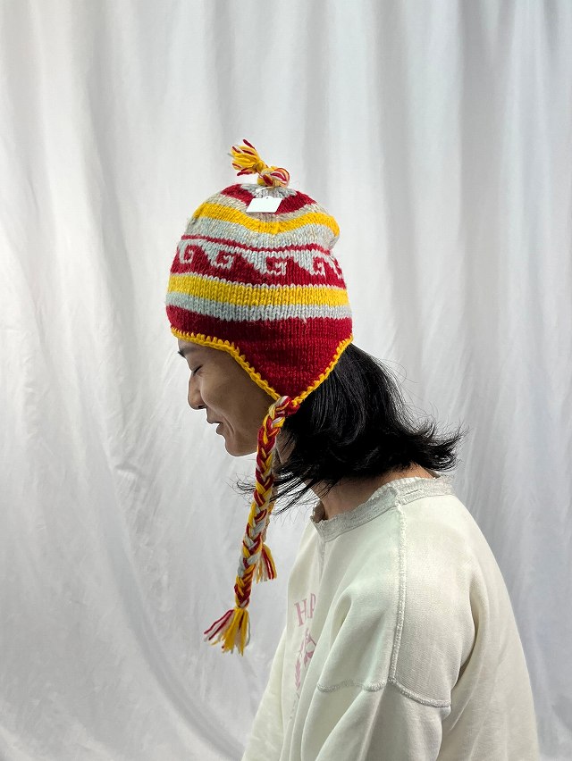 超熱 ドレッド ニット帽 フェイクドレッドニット帽 帽子 おもしろ アジア アジアン 面白 ネパール エスニック衣料 