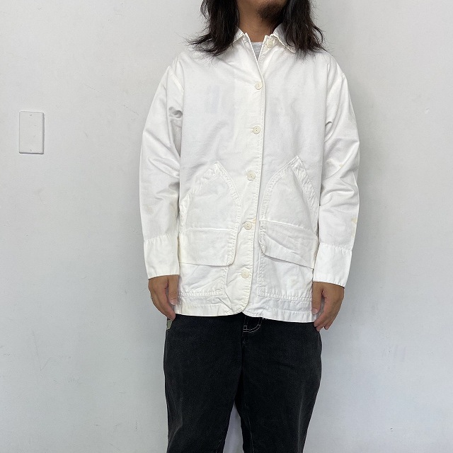 【SALE】 Back bay company USA製 White Cotton Work Jacket S