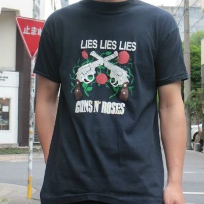 SALE】 80's GUNS N ROSES 発泡プリントTシャツ 80年代 ガンズアンド