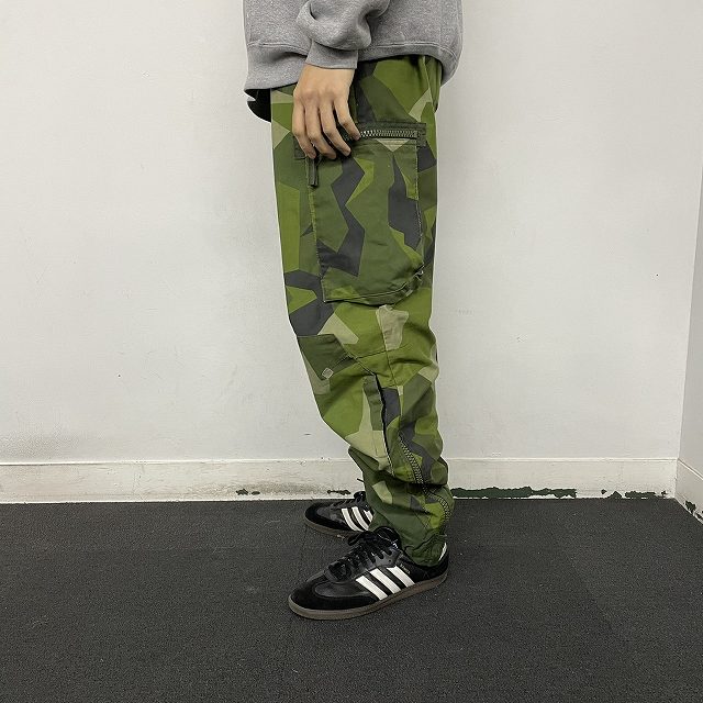 90's Swedish Military M-90 Splinter Camo Pants W35