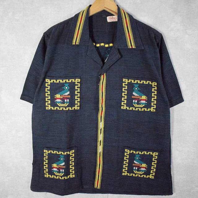 グアテマラ ガテマラシャツ シャツジャケット ネイティブ 民族調 刺繍の