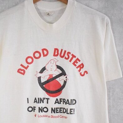80's Louisiana Blood Center USA製 キャラクターパロディプリントTシャツ L