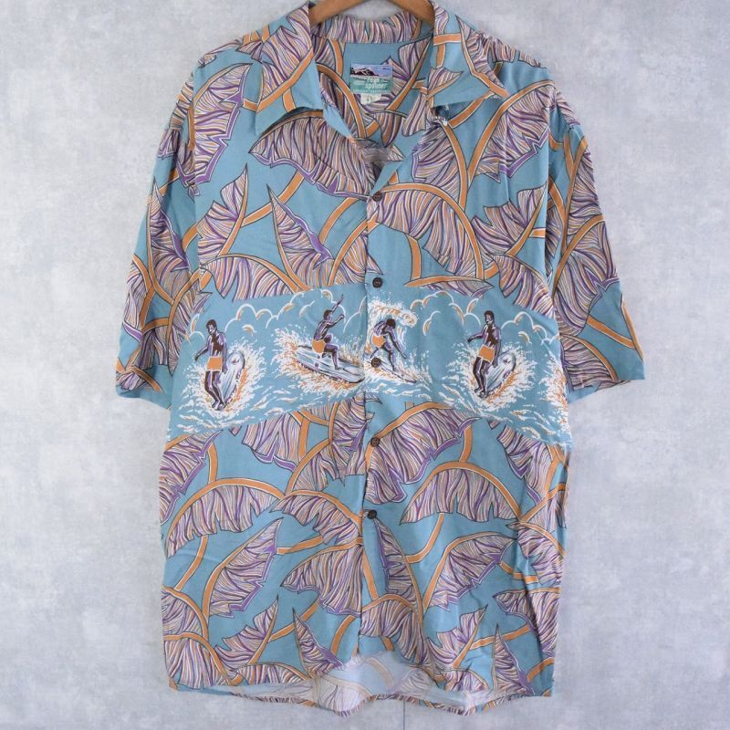 レインスプーナー 90's ハワイアンシャツ