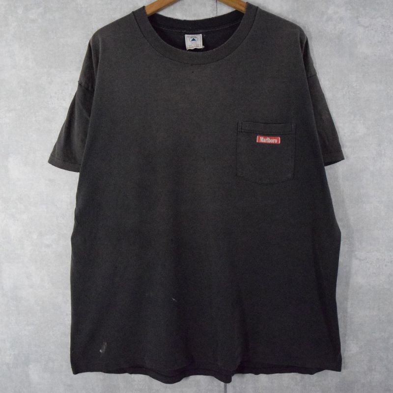 90's Marlboro USA製 バックプリント ポケ付きTシャツ XL