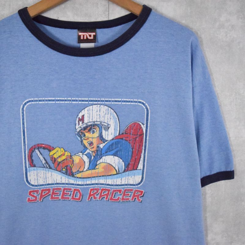 SPEED RACER キャラクタープリントリンガーTシャツ