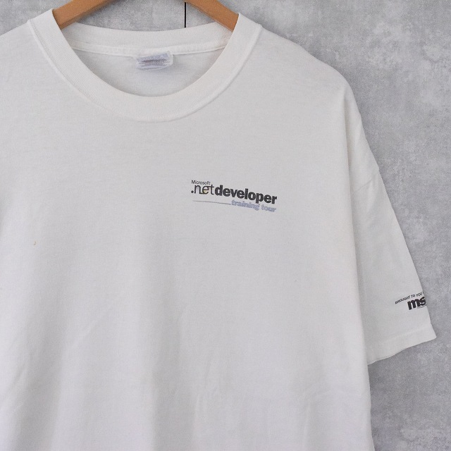 90s古着ヴィンテージ 企業Tシャツ The Microsoft Network - トップス