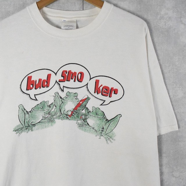 90s Budweiser バドワイザー Tシャツ カエル 蛙 ボート 紺 XLの+spbgp44.ru