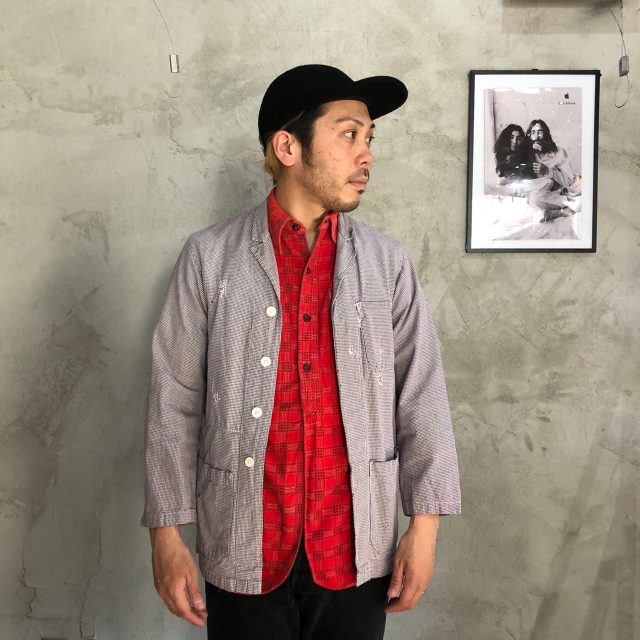 SALE】 VETRA 千鳥格子柄 Cock Jacket カバーオール ワーク コットン